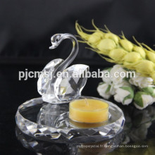 Belle Swan Décoration votive Crystal bougeoir CHM045